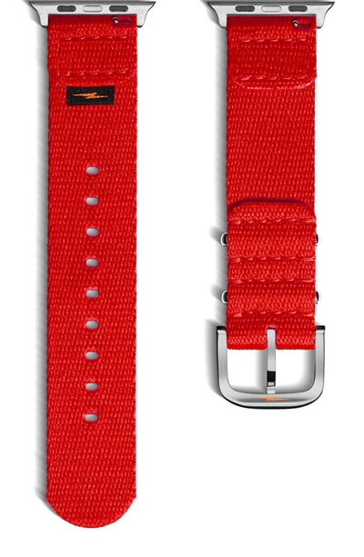 Shinola Nato Nylon 20mm Apple Watch® Watchband In Red