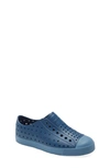 Native Shoes Kids' Jefferson Water Friendly Slip-on Vegan Sneaker In Challenger Blue/still Blue