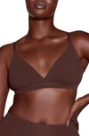 Skims Fits Everybody Triangle Bralette In Cocoa