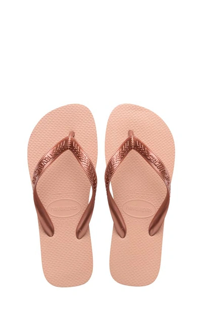 Havaianas Kids' Top Tiras Flip Flop In Ballet Rose