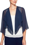 ALEX EVENINGS HANKY BOLERO CARDIGAN,370213