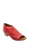 Bueno Lacey Slingback Sandal In Red Leather