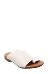 Bueno Tulla Slide Sandal In White Leather