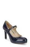Naturalizer Talissa Womens Platform Mary Jane Heels In Navy Patent Leather
