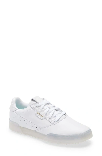 Adidas Golf Adicross Retro Spikeless Golf Shoe In Footwear White/ Clear Mint