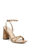 Sam Edelman Kia Ankle Strap Sandal In Wheat Leather