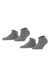 Falke Happy 2-pack Ankle Socks In Grey