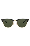 Ray Ban Clubmaster 51mm Sunglasses In Black