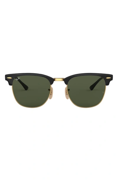 Ray Ban Clubmaster 51mm Sunglasses In Black