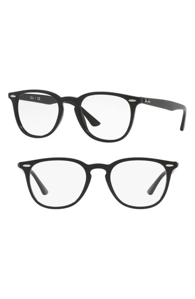 Ray Ban 50mm Optical Glasses In Shiny Brwn