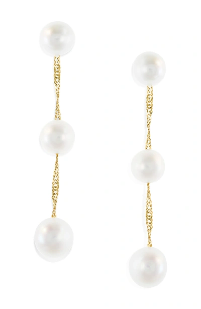 EFFY EFFY 14K GOLD FRESHWATER PEARL DROP EARRINGS,617892977534