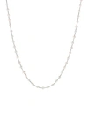 Effy 14k White Gold Freshwater Pearl Station Necklace In White