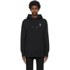 Givenchy Black Oversized Frame Print Hoodie In 001 Black