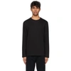 The Row Leon Cotton-jersey Long-sleeved T-shirt In Black