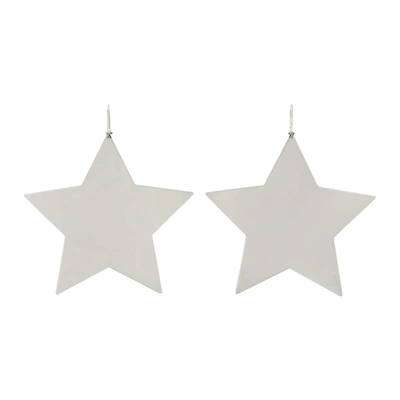 Isabel Marant In Love Big Full Star Earrings In Silver
