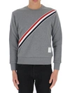 THOM BROWNE THOM BROWNE RWB STRIPE CREWNECK SWEATSHIRT