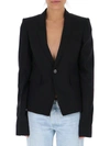 RICK OWENS RICK OWENS SINGLE BREASTED BLAZER