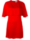 SONIA RYKIEL SONIA RYKIEL CAPE DETAIL DRESS - RED,164164033911525412