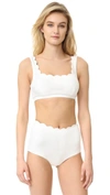 Marysia Palm Springs Sporty Bikini Top In Coconut