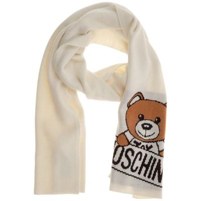 Moschino Women's Scarf Teddy In White