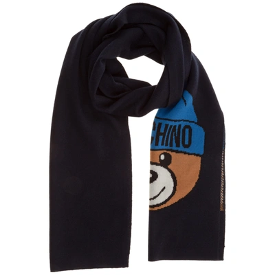 Moschino Women's Scarf Teddy In Blue