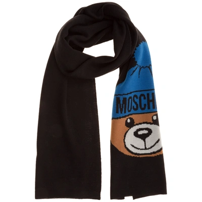 Moschino Women's Scarf Teddy In Black