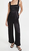 GANNI CRINKLED SATIN JUMPSUIT,GANNI31280