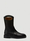 BURBERRY BURBERRY PORTHOLE DETAIL PANELLED BOOTS