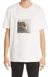 SAINT LAURENT SURFER GRAPHIC TEE,650539Y36AH