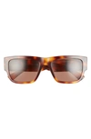 VERSACE 56MM RECTANGLE SUNGLASSES,VE440656-X