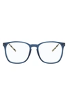 Ray Ban 54mm Square Optical Glasses In Blue