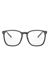Ray Ban 54mm Square Optical Glasses In Trans Grn