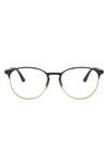 RAY BAN PHANTOS 53MM OPTICAL GLASSES,RX637553-O