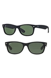 Ray Ban Standard New Wayfarer Blue Light Blocking 55mm Sunglasses In Blu Crystl