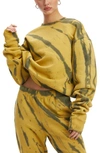 Good American Boyfriend Pullover Sweatshirt In Hunter Tie Dye002