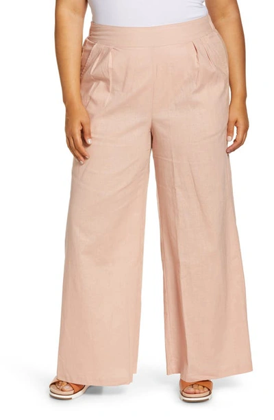 Standards & Practices Cici Wide Leg Pants In Medium Pink
