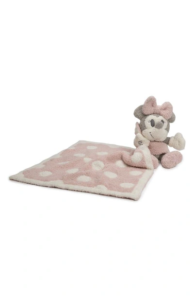 Barefoot Dreamsr Babies' Barefoot Dreams Cozychic™ Disney Mickey/minnie Mouse Blanket & Stuffed Toy Gift Set In Dusty Rose Multi