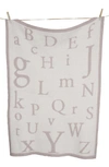 Barefoot Dreamsr Barefoot Dreams 'cozychic® Abc' Blanket In Stone/cream