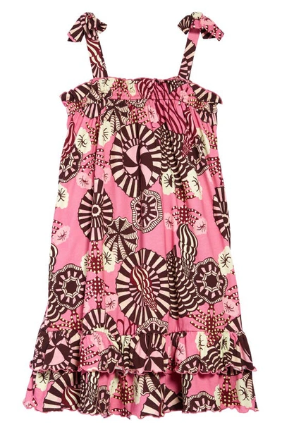 Scotch R'belle Kids' Print Jersey Sundress In Pink Print