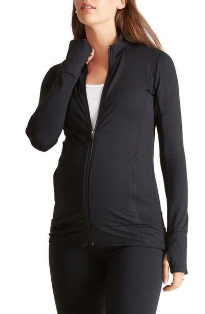 Ingrid & Isabelr Ingrid & Isabel Active Maternity Jacket In Jet Black