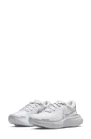 Nike Zoomx Invincible Run Neoprene-trimmed Flyknit Sneakers In White/ Silver/ Platinum
