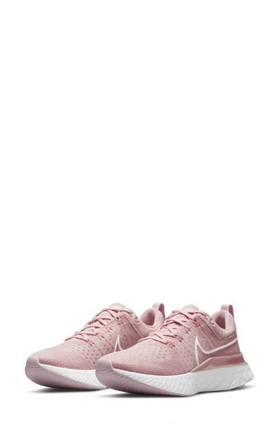 Nike Women's React Infinity Run Flyknit 2 Running Sneakers In Pink Glaze/white-pink Foam