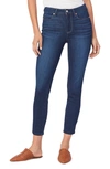 Paige Hoxton Ankle Skinny Jeans With Raw Hem In Marrakech
