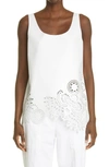 DRIES VAN NOTEN LYRAN LASER CUT LEATHER TANK,LYRAN 2371