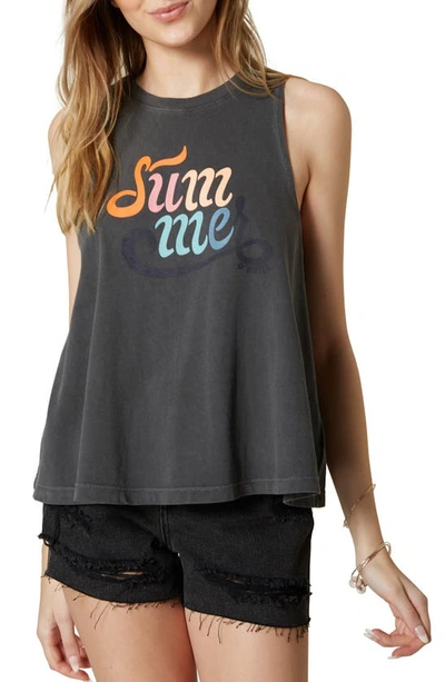 O'neill Summa Time Graphic Tank In Washed Black