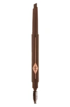 Charlotte Tilbury Brow Lift Refillable Triangular Eyebrow Pencil Dark Brown 0.007 oz/ 0.2 G In Dark Brown