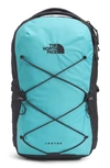 The North Face 'jester' Backpack In Asphalt Grey/ Maui Blue