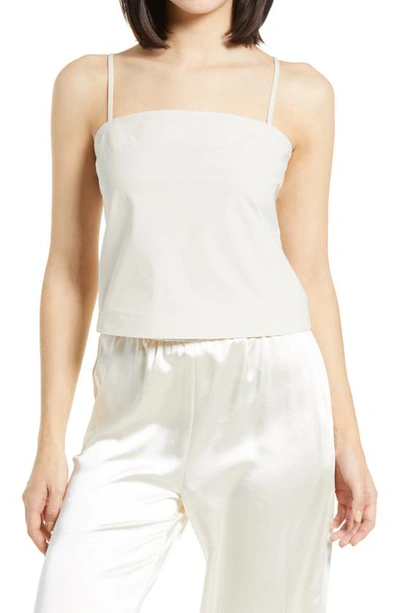 Vero Moda Giana Woven Crop Cami In Birch