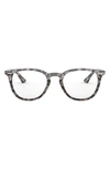 Ray Ban 50mm Optical Glasses In Shiny Havana