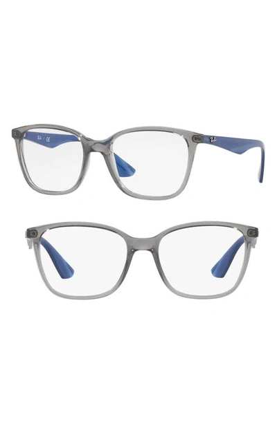 Ray Ban 52mm Optical Glasses In Transp Grn